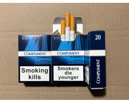 Цигарки з фільтром в пачці Compliment Blue